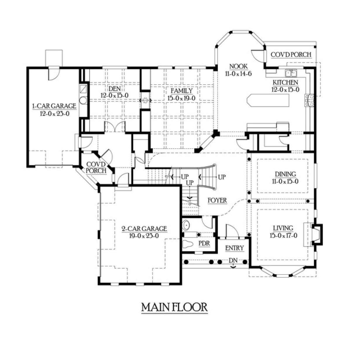 Floorplan 1 for House Plan #341-00267