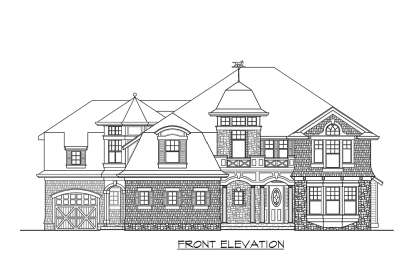 Lake Front House Plan #341-00268 Elevation Photo