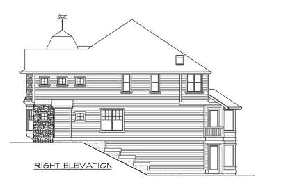 Lake Front House Plan #341-00268 Elevation Photo