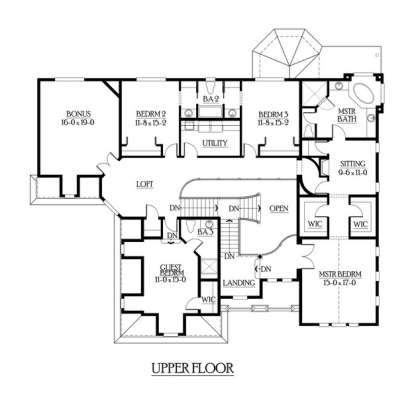 Floorplan 3 for House Plan #341-00268