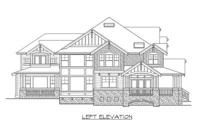 Craftsman House Plan #341-00269 Elevation Photo