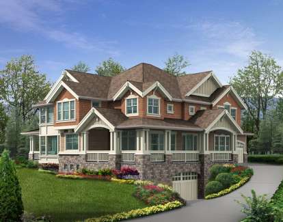 4 Bed, 4 Bath, 4645 Square Foot House Plan - #341-00269