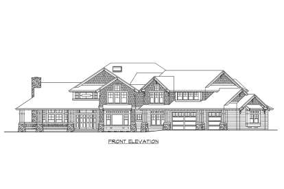Country House Plan #341-00270 Elevation Photo