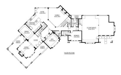 Floorplan 1 for House Plan #341-00271