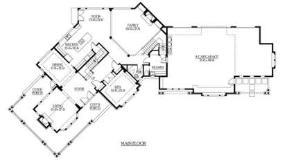 Floorplan 1 for House Plan #341-00273