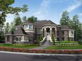 French Country House Plan #341-00274 Elevation Photo