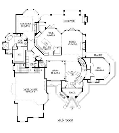 Floorplan 2 for House Plan #341-00274
