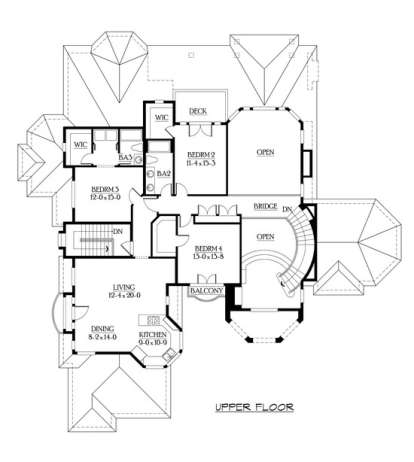 Floorplan 3 for House Plan #341-00274