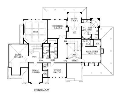Floorplan 2 for House Plan #341-00275