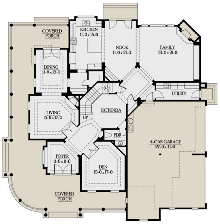 House Plan House Plan #6150 Drawing 1