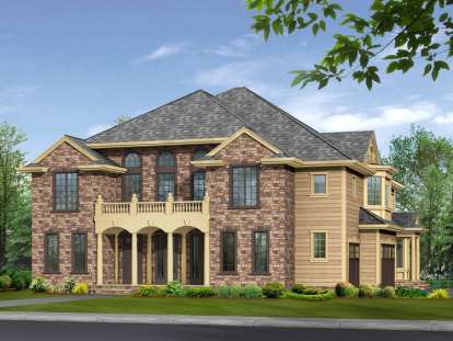 5 Bed, 5 Bath, 4915 Square Foot House Plan - #341-00280