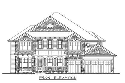 Country House Plan #341-00281 Elevation Photo