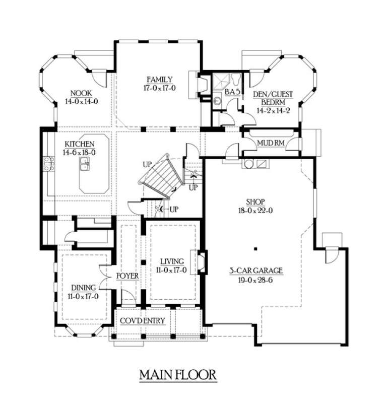House Plan House Plan #6155 Drawing 1