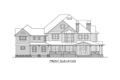 Country House Plan #341-00283 Elevation Photo