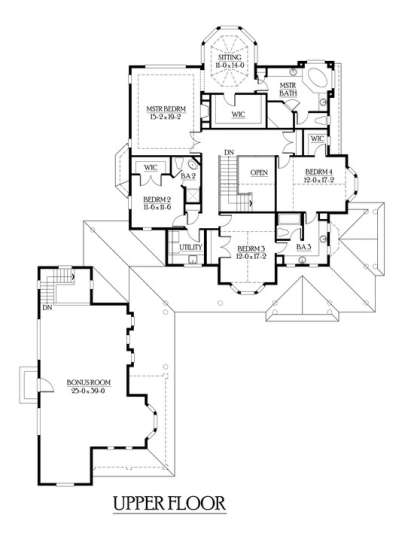 Floorplan 3 for House Plan #341-00284