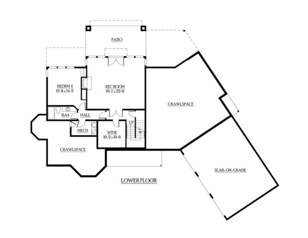 Floorplan 1 for House Plan #341-00286