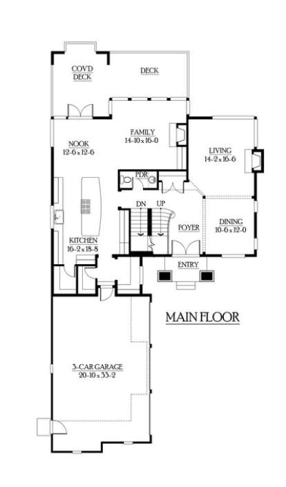 Floorplan 2 for House Plan #341-00290