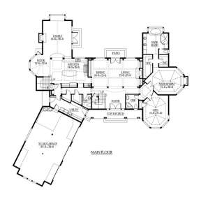 Floorplan 1 for House Plan #341-00291