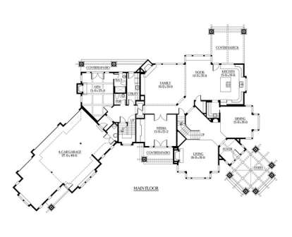 Floorplan 1 for House Plan #341-00293
