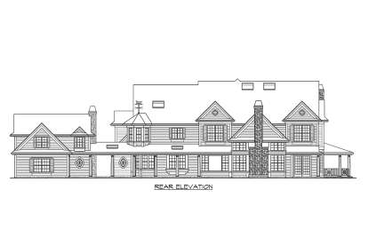 Luxury House Plan #341-00294 Elevation Photo