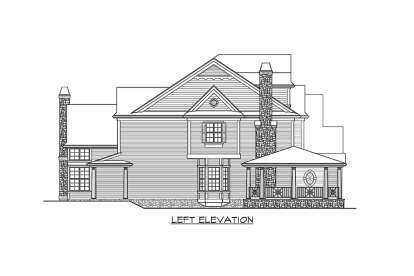 Luxury House Plan #341-00294 Elevation Photo