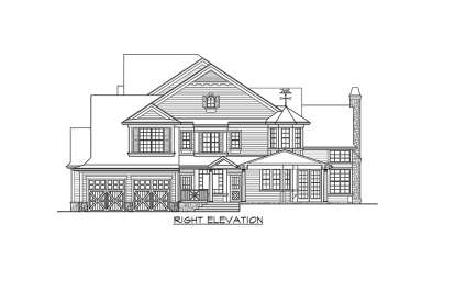 Luxury House Plan #341-00294 Elevation Photo