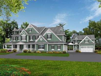 Luxury House Plan #341-00294 Elevation Photo