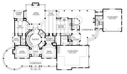Floorplan 1 for House Plan #341-00294