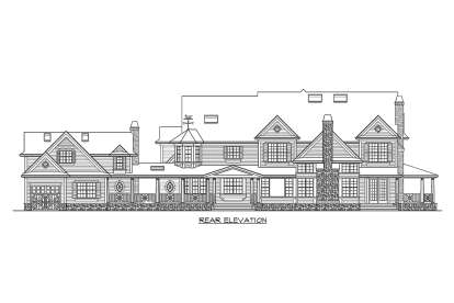 Lake Front House Plan #341-00295 Elevation Photo