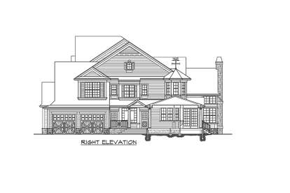 Lake Front House Plan #341-00295 Elevation Photo