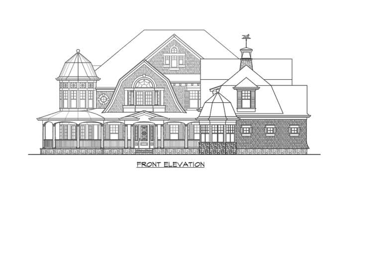 Farmhouse House Plan #341-00297 Elevation Photo