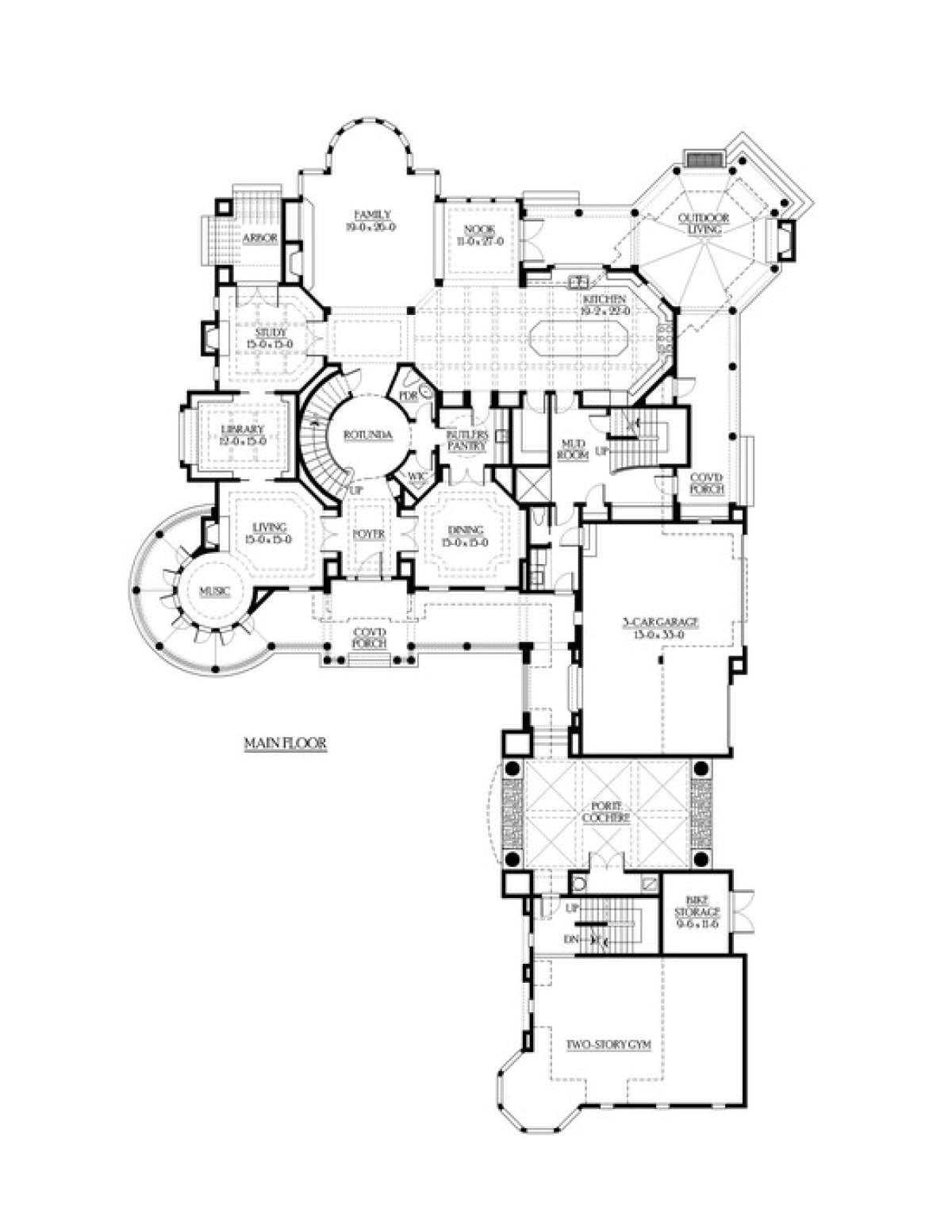 Floorplan 1 for House Plan #341-00297