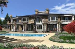 Luxury House Plan #341-00298 Elevation Photo