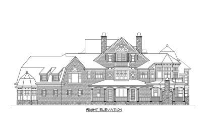 Luxury House Plan #341-00299 Elevation Photo