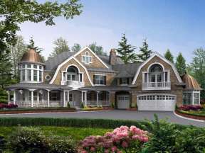 Luxury House Plan #341-00299 Elevation Photo