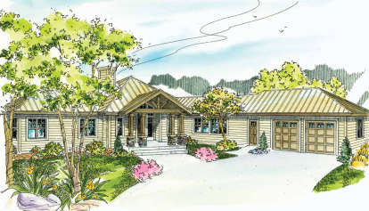 Northwest House Plan #035-00444 Elevation Photo