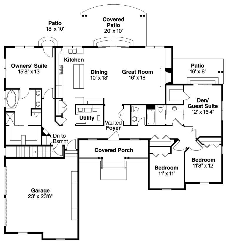 House Plan House Plan #6176 Drawing 1
