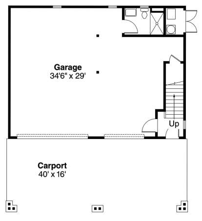 Floorplan 1 for House Plan #035-00447