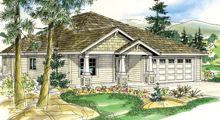 Bungalow House Plan #035-00448 Elevation Photo