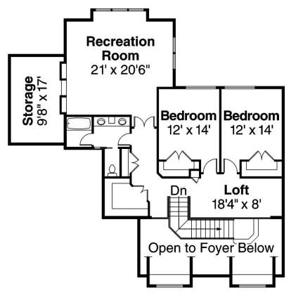 Floorplan 2 for House Plan #035-00450