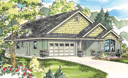 Traditional House Plan #035-00451 Elevation Photo