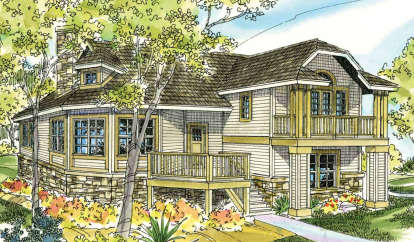 Cottage House Plan #035-00452 Elevation Photo