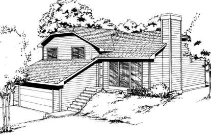 Contemporary House Plan #692-00012 Elevation Photo
