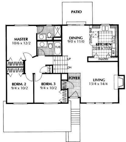 Floorplan 2 for House Plan #692-00012