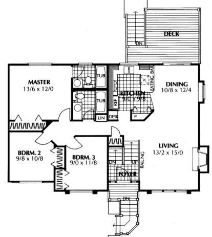 Floorplan 2 for House Plan #692-00013