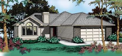 Traditional House Plan #692-00022 Elevation Photo