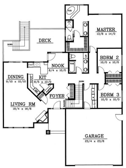 Floorplan 1 for House Plan #692-00022
