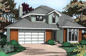 Northwest House Plan #692-00025 Elevation Photo