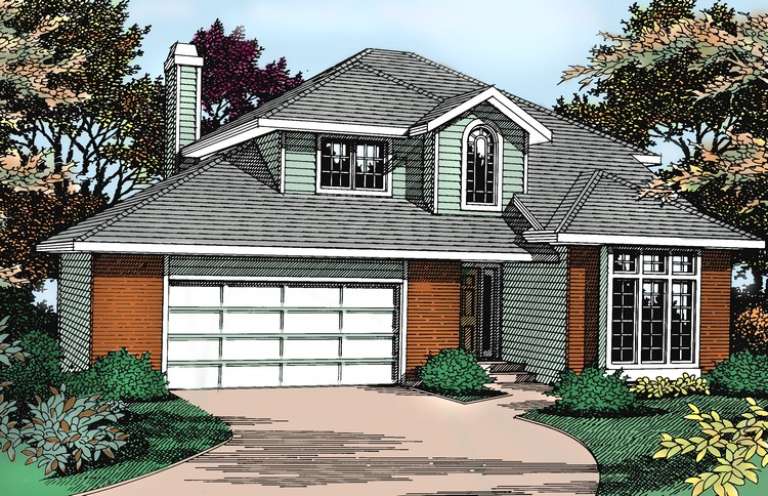 Northwest House Plan #692-00025 Elevation Photo
