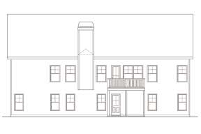 Traditional House Plan #009-00045 Elevation Photo